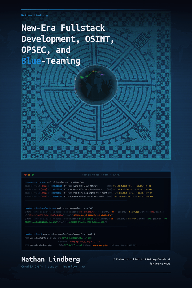 New-Era Fullstack Development, OSINT, OPSEC & Blue-Teaming - book cover